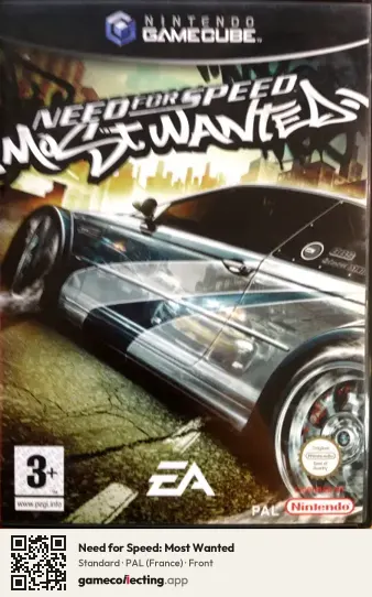 Need for Speed: Most Wanted Nintendo GameCube, France box front