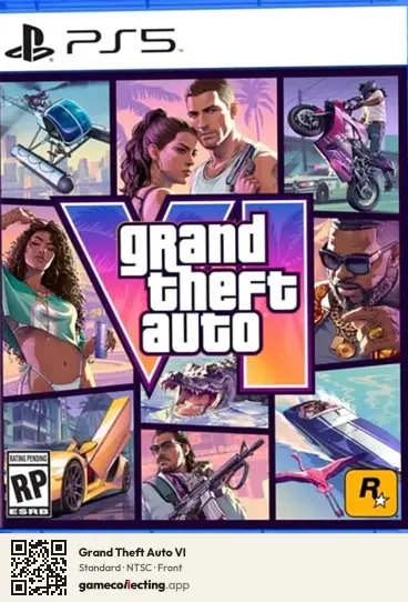 Grand Theft Auto VI PlayStation 5, NTSC box front