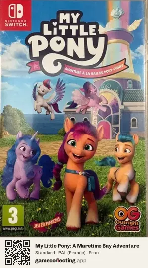 My Little Pony: A Maretime Bay Adventure Nintendo Switch, France box front