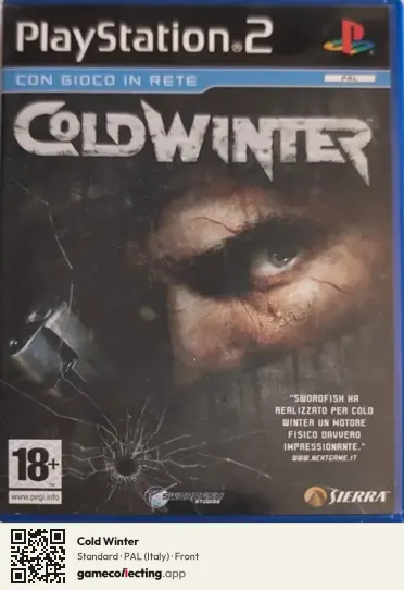 Cold Winter PlayStation 2, Italy box front