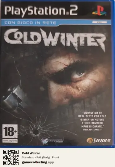 Cold Winter PlayStation 2, Italy box front