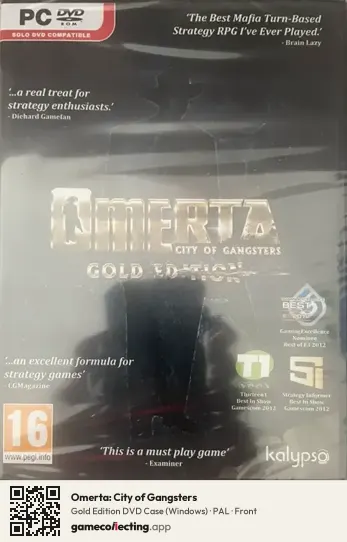 Omerta: City of Gangsters Computer, PAL box front