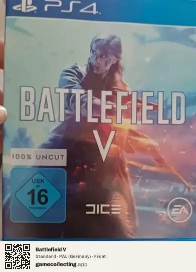 Battlefield V PlayStation 4, Germany box front