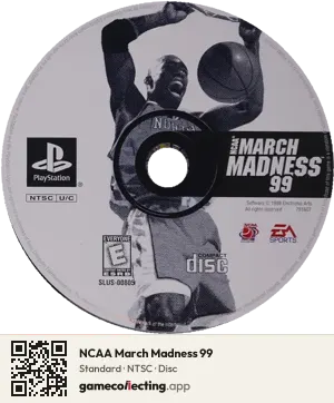 NCAA March Madness 99 PlayStation, NTSC disc
