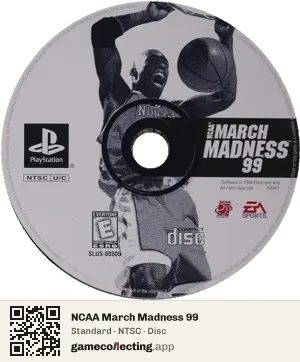 NCAA March Madness 99 PlayStation, NTSC disc