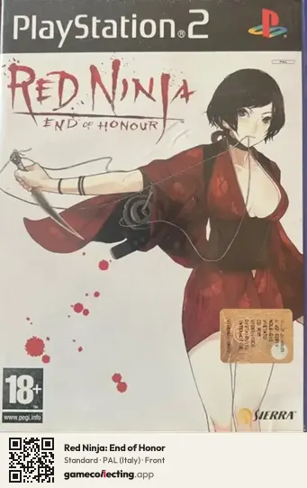 Red Ninja: End of Honor PlayStation 2, Italy box front