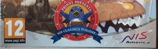 Prinny Presents NIS Classics Volume 1, the PEGI square on its front