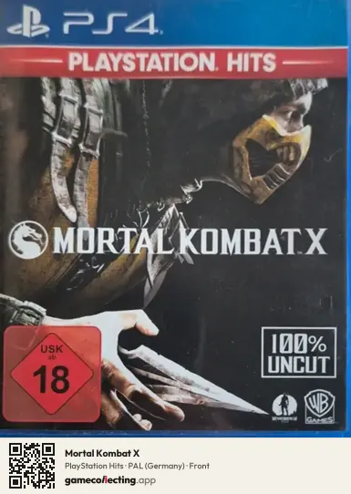 Mortal Kombat X PlayStation 4, Germany box front