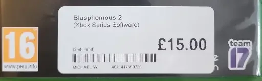 Blasphemous II, the USK square on its front