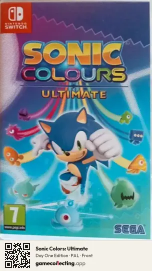 Sonic Colors: Ultimate Nintendo Switch, PAL box front
