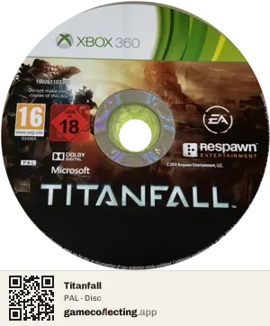 Titanfall Xbox 360, PAL disc