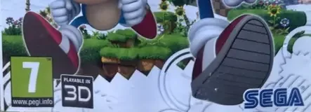 Sonic Generations, the USK square on its front