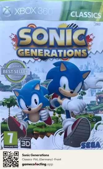 Sonic Generations Xbox 360, Germany box front