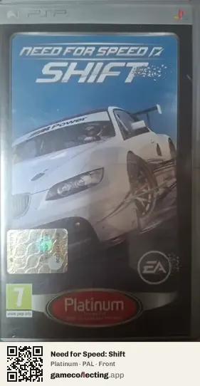 Need for Speed: Shift PlayStation Portable, PAL box front