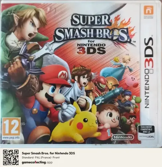 Super Smash Bros. for Nintendo 3DS Nintendo 3DS, France box front