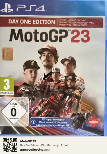 MotoGP 23 PlayStation 4, Germany box front