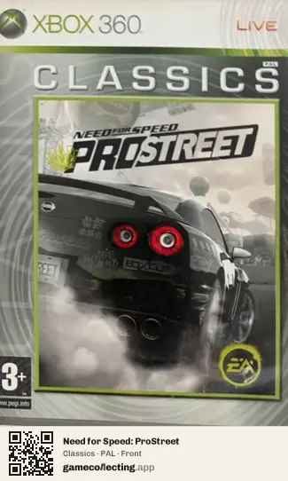 Need for Speed: ProStreet Xbox 360, PAL box front