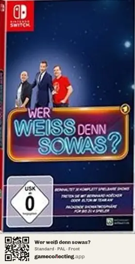 Wer weiß denn sowas? Nintendo Switch, PAL box front