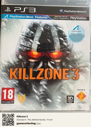 Killzone 3 PlayStation 3, Netherlands box front