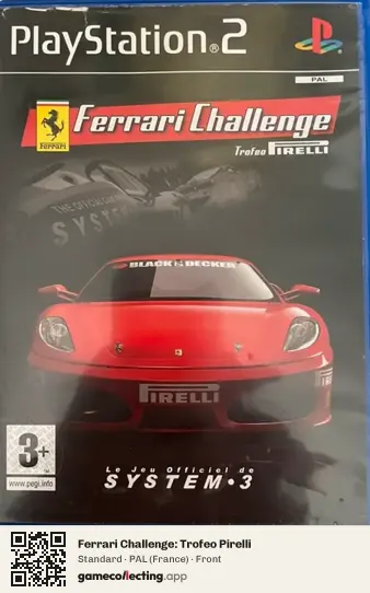 Ferrari Challenge: Trofeo Pirelli PlayStation 2, France box front