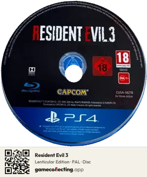 Resident Evil 3 PlayStation 4, PAL disc
