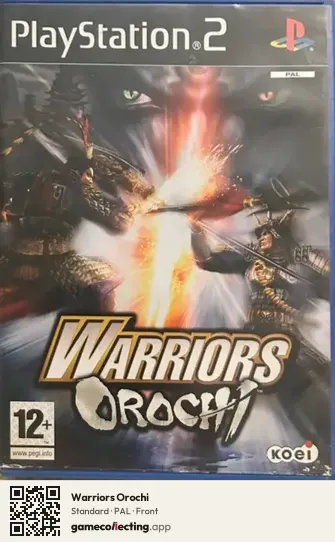 Warriors Orochi PlayStation 2, PAL box front