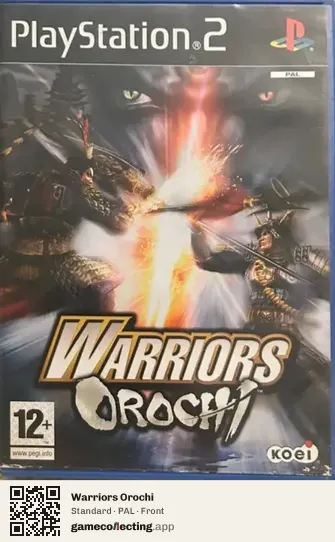 Warriors Orochi PlayStation 2, PAL box front
