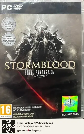 Final Fantasy XIV: Stormblood Computer, PAL box front