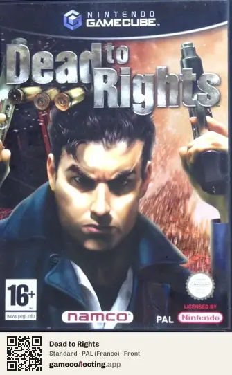 Dead to Rights Nintendo GameCube, France box front