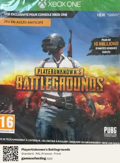 PlayerUnknown's Battlegrounds Xbox One, France box front