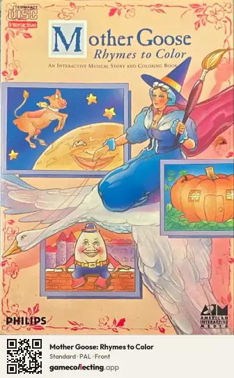 Mother Goose: Rhymes to Color Philips CD-i, PAL box front