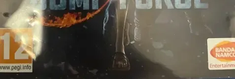 Jump Force, the PEGI square on its front