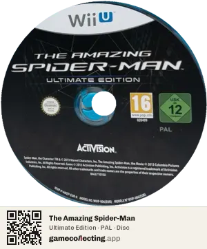 The Amazing Spider-Man Nintendo Wii U, PAL disc