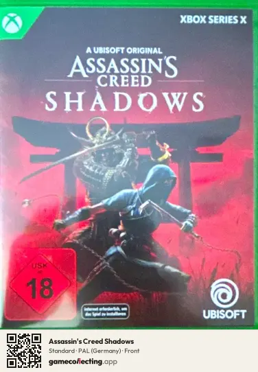 Assassin's Creed Shadows Xbox Series X, Germany box front