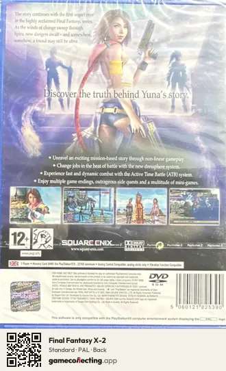 Final Fantasy X-2 PlayStation 2, PAL box back