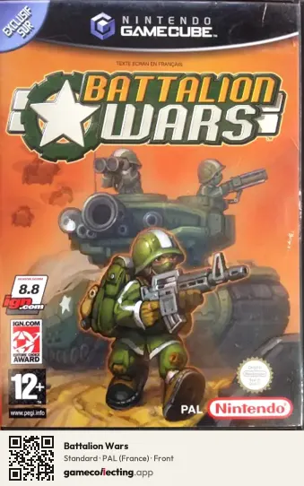 Battalion Wars Nintendo GameCube, France box front