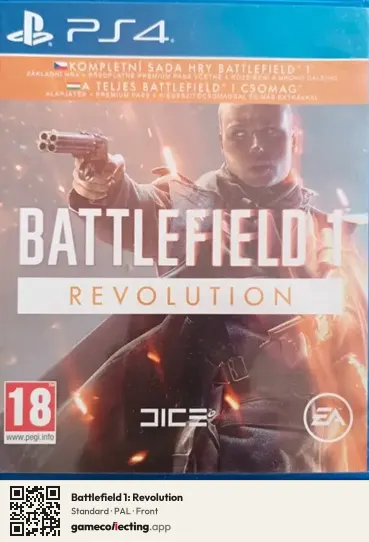 Battlefield 1: Revolution PlayStation 4, PAL box front