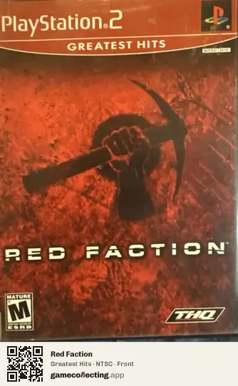 Red Faction PlayStation 2, NTSC box front