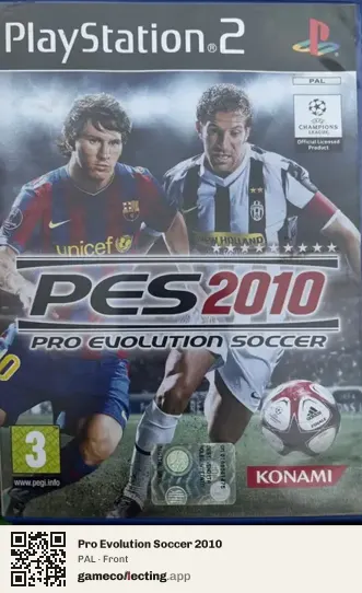 Pro Evolution Soccer 2010 PlayStation 2, PAL box front
