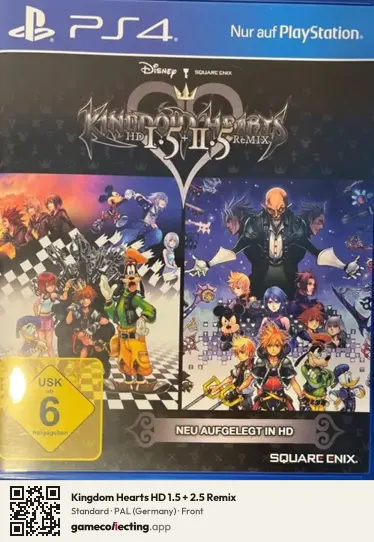 Kingdom Hearts HD 1.5 + 2.5 Remix PlayStation 4, Germany box front