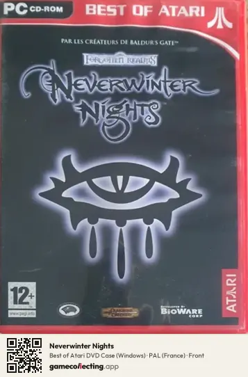 Neverwinter Nights Computer, France box front