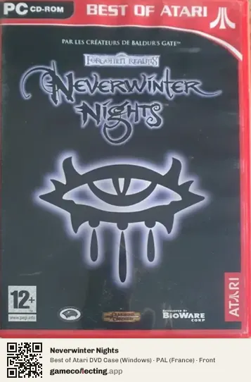 Neverwinter Nights Computer, France box front