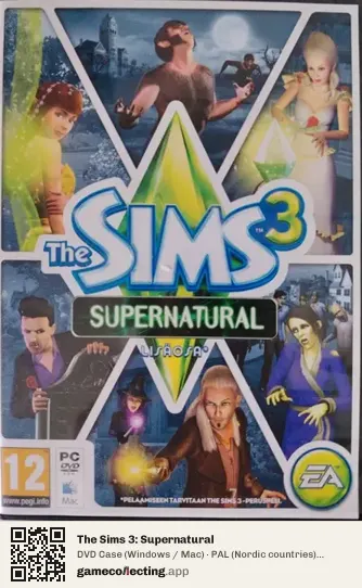The Sims 3: Supernatural Computer, Nordic countries box front