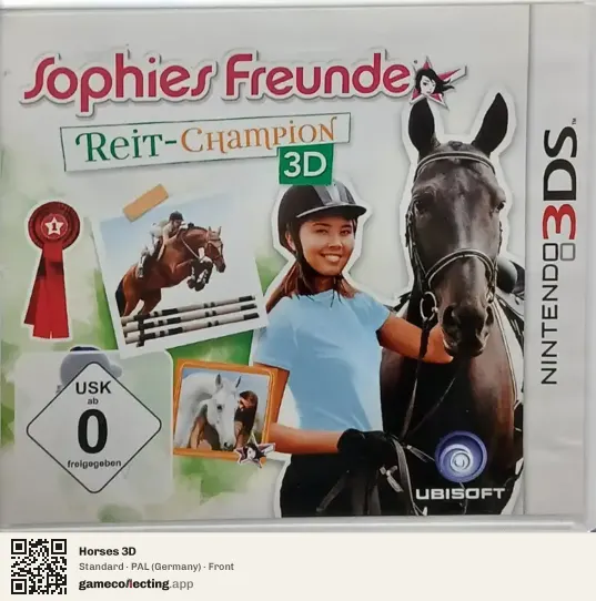 Horses 3D Nintendo 3DS, Germany box front