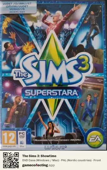 The Sims 3: Showtime Computer, Nordic countries box front