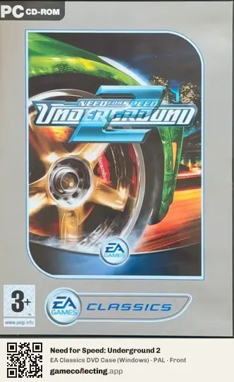 Need for Speed: Underground 2 Computer, PAL box front
