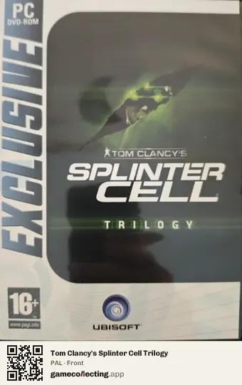 Tom Clancy's Splinter Cell Trilogy Computer, PAL box front