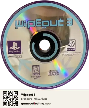 Wipeout 3 PlayStation, NTSC disc