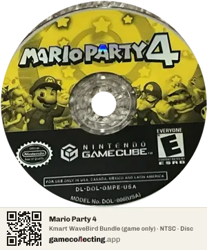 Mario Party 4 Nintendo GameCube, NTSC disc
