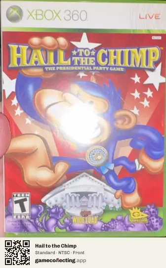 Hail to the Chimp Xbox 360, NTSC box front